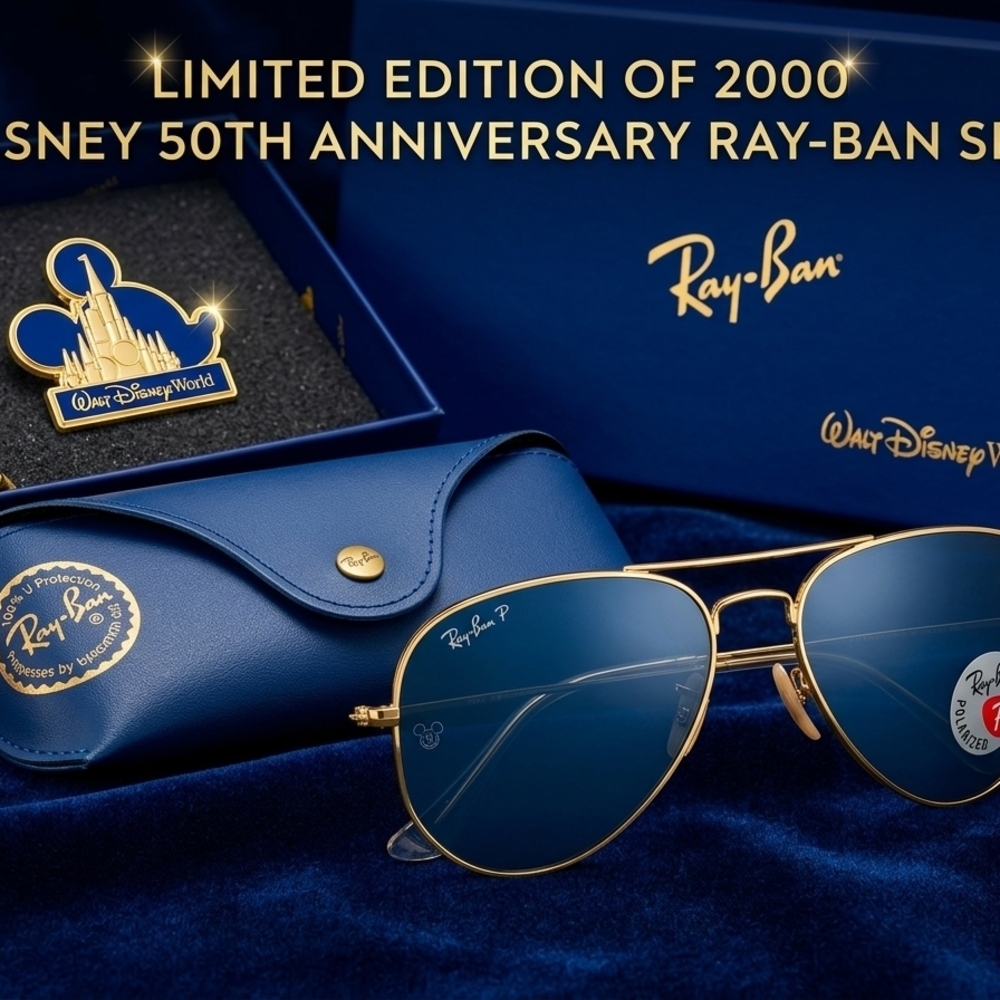 Ray-Ban Aviator Disney 50 Anniversary Set RB3548N Polarized Sunglasses
